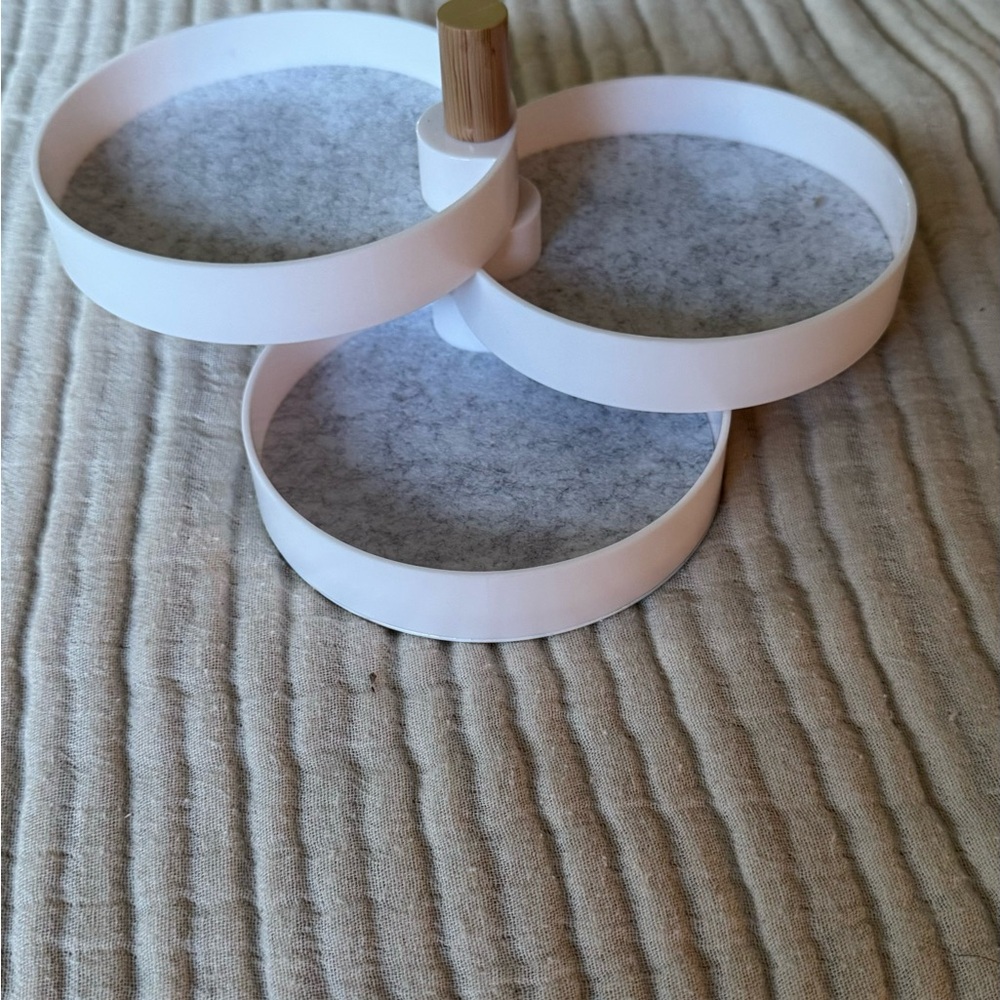 White Rotating Jewelry Organizer